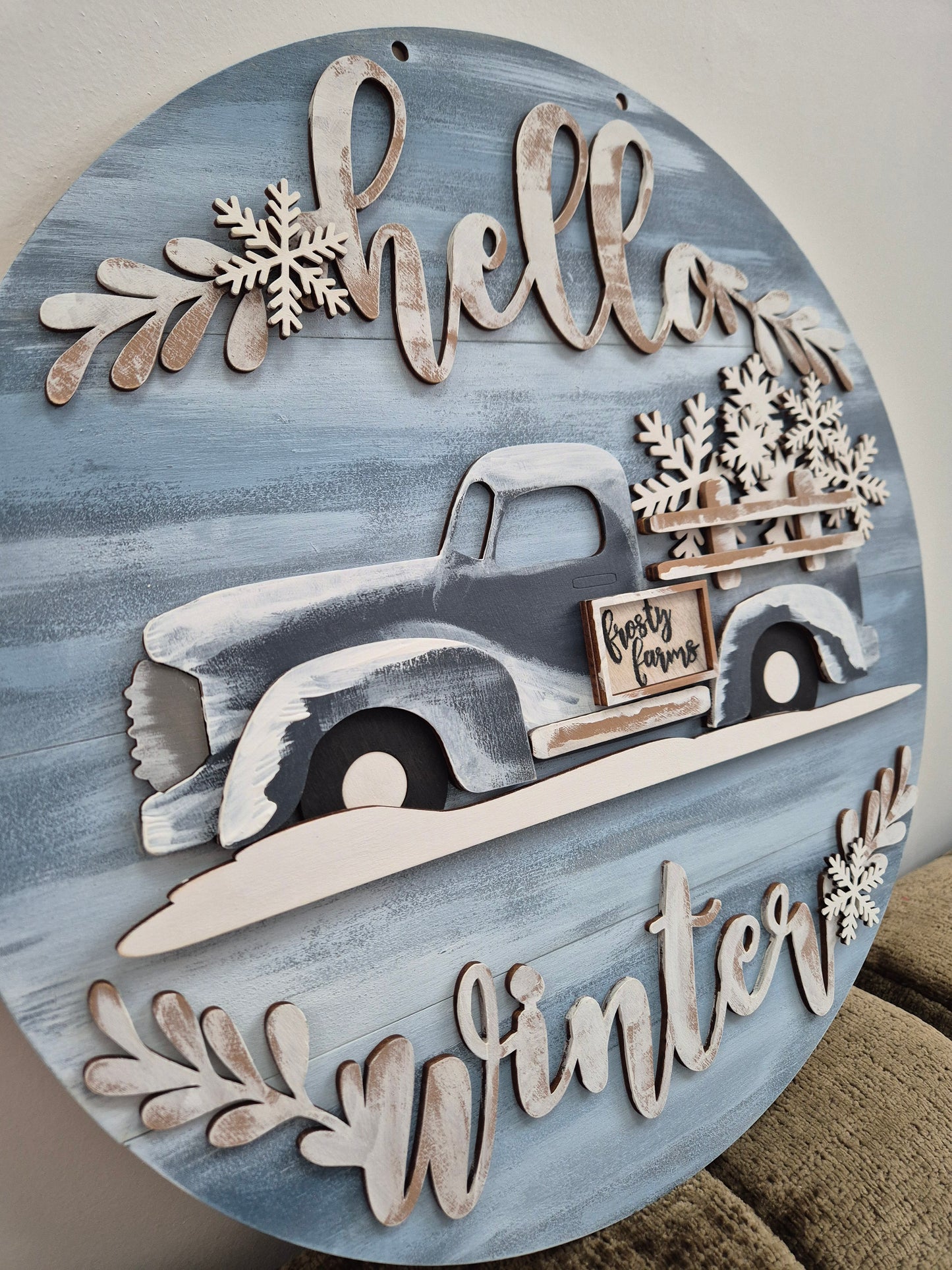 Paint and Sip Party - Christmas Truck Wreath (Red or Blue) - November 30th 2025 1pm-4pm