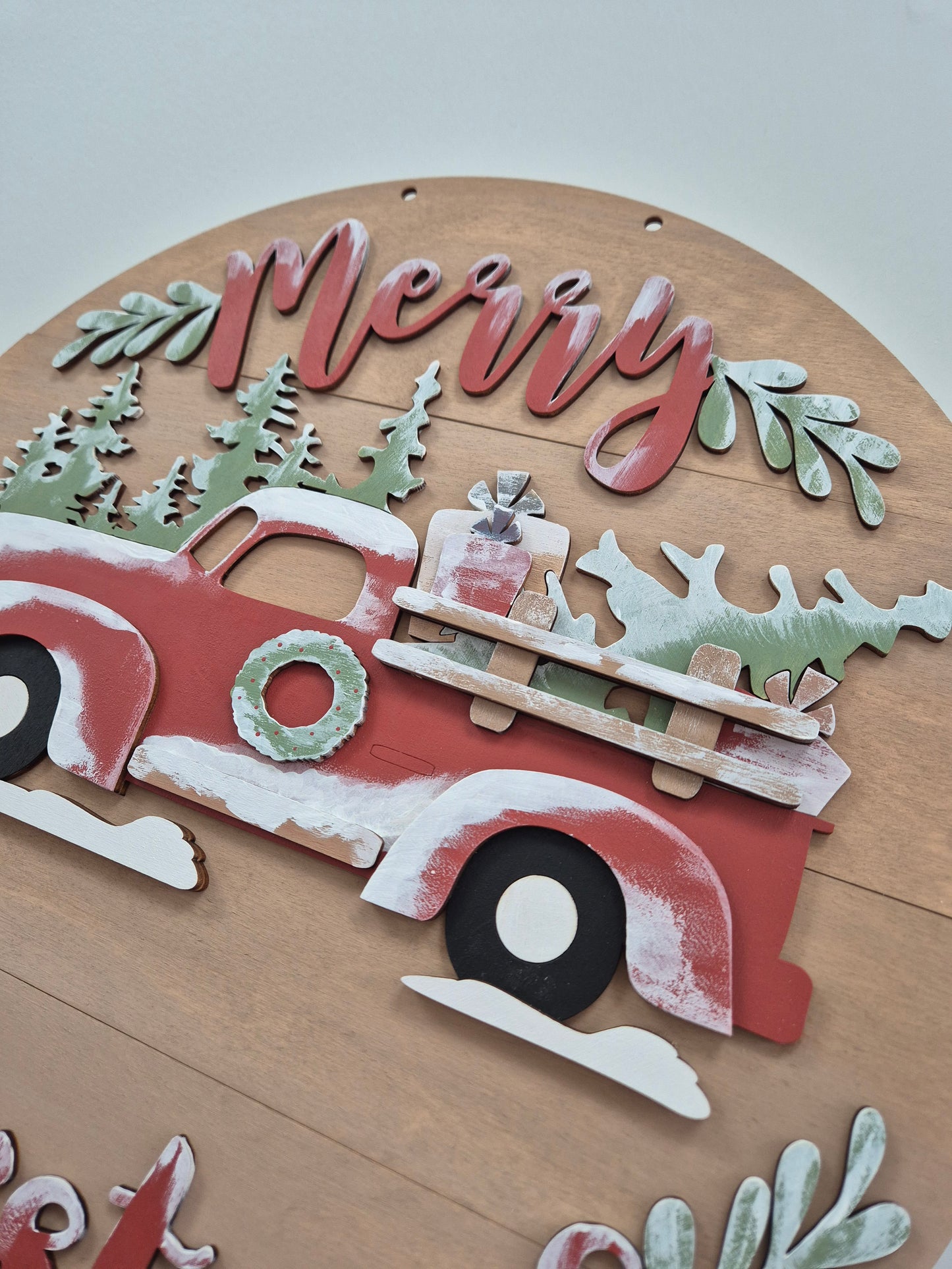Paint and Sip Party - Christmas Truck Wreath (Red or Blue) - November 30th 2025 1pm-4pm