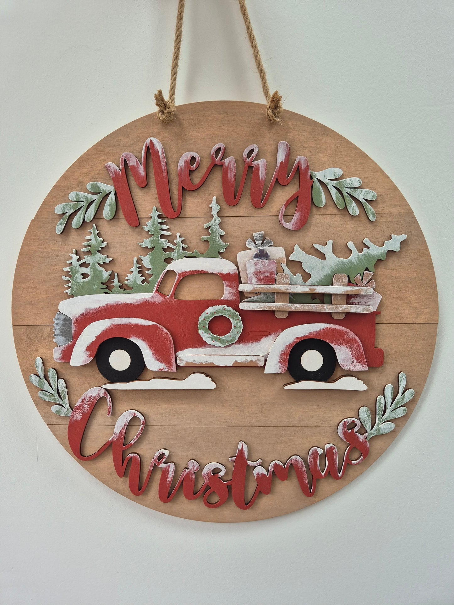 Paint and Sip Party - Christmas Truck Wreath (Red or Blue) - November 30th 2025 1pm-4pm