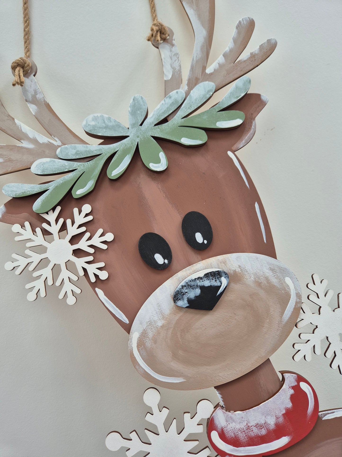 Christmas Reindeer Door Hanger Blanks Kit