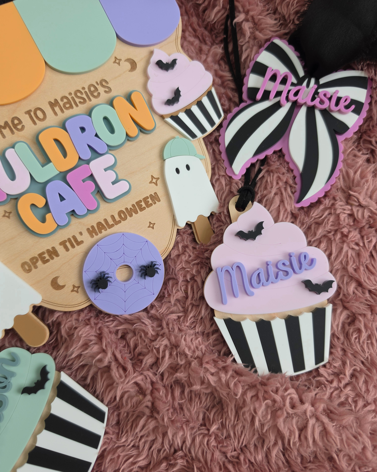 Ice Scream Boo Bag Tag