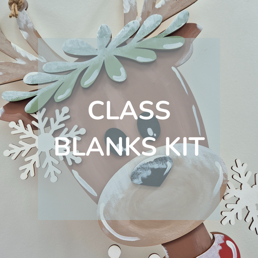 Christmas Reindeer Door Hanger Blanks Kit