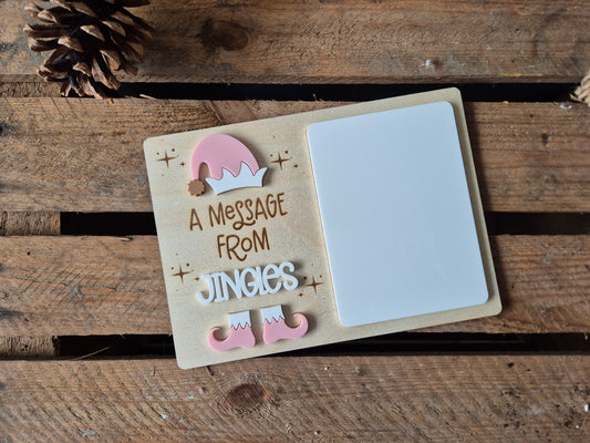 Christmas Personalised Elf Message Board