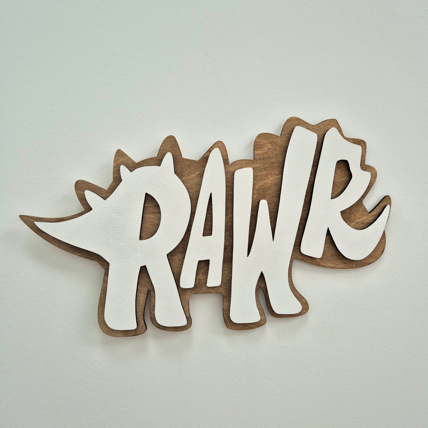 'Rawr' DinoRAWR Wall Sign – Bold Dinosaur Room Decor