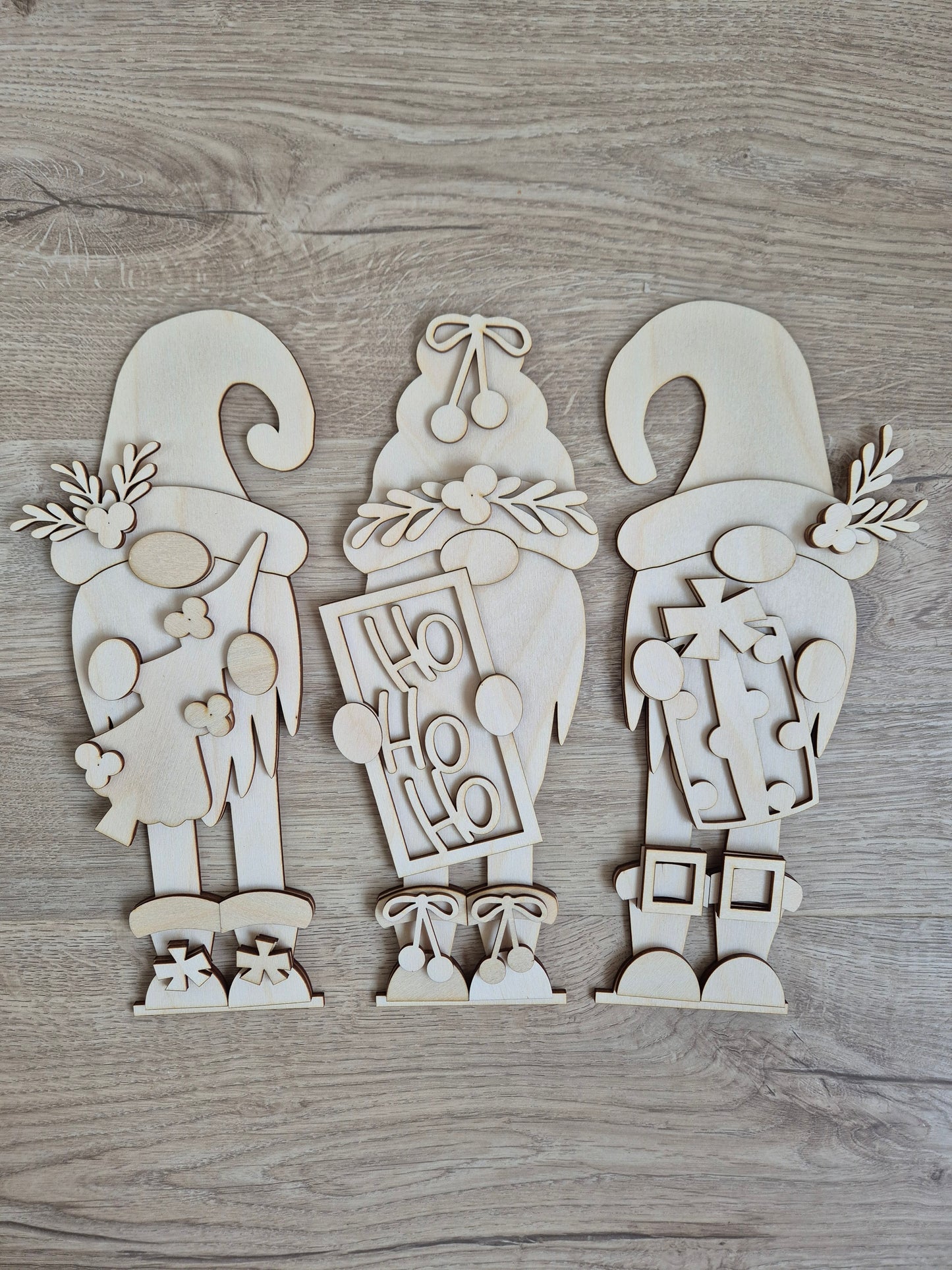 Ho Ho Ho Gnomes Shelf Sitter Blanks Kit