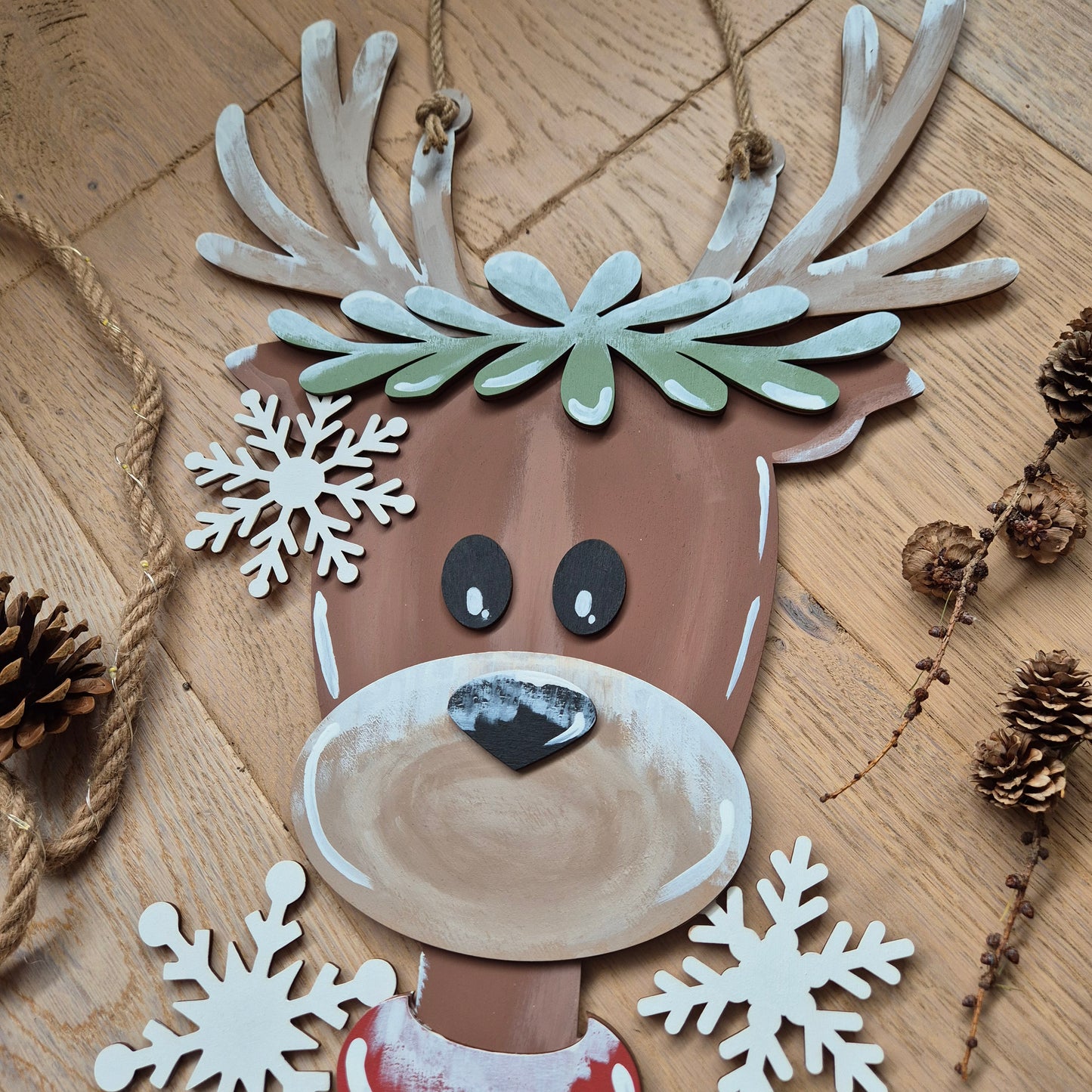 Christmas Reindeer Door Hanger Blanks Kit