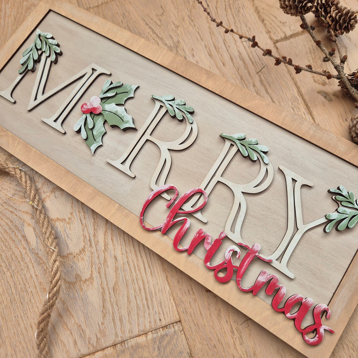 Merry Christmas Wooden Sign - December 6th 2025 1-4pm