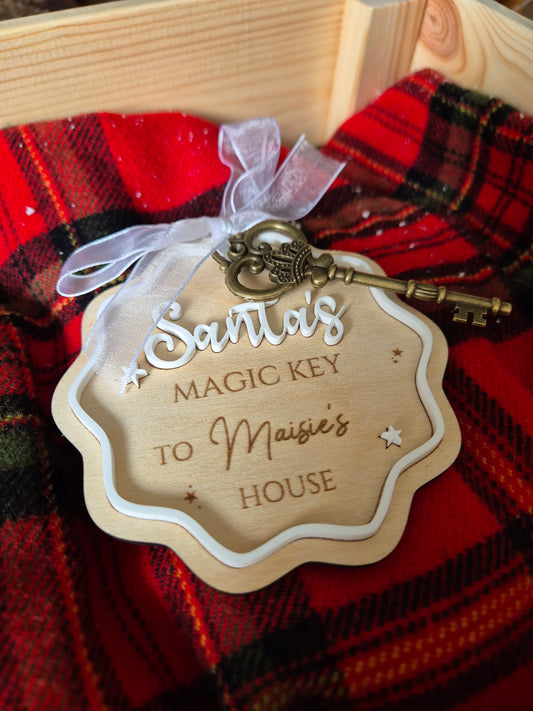 Christmas Traditions Santa's Magic Key Ornament - Personalised Tag