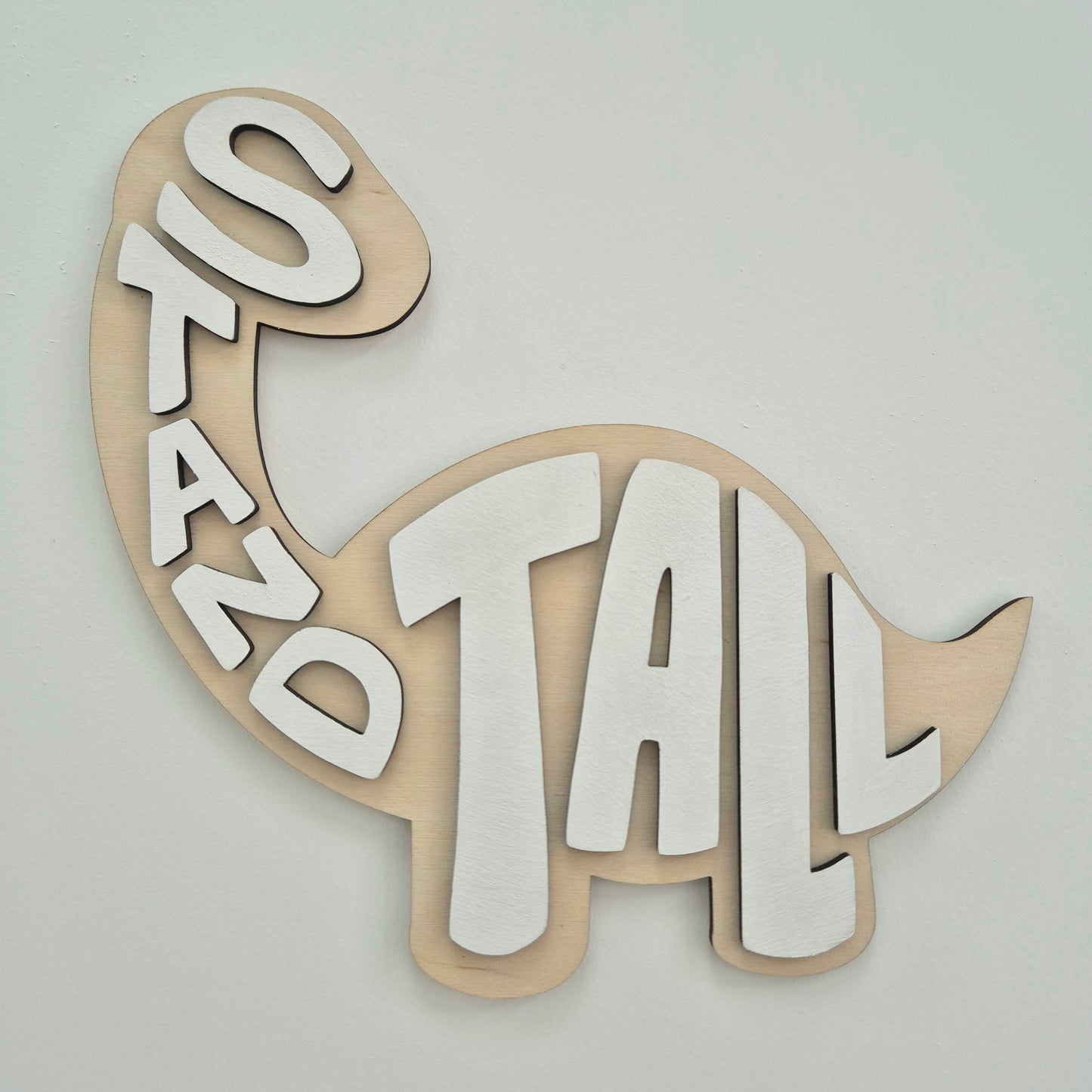 'Stand Tall' DinoRAWR Wall Sign – Bold Dinosaur Room Decor