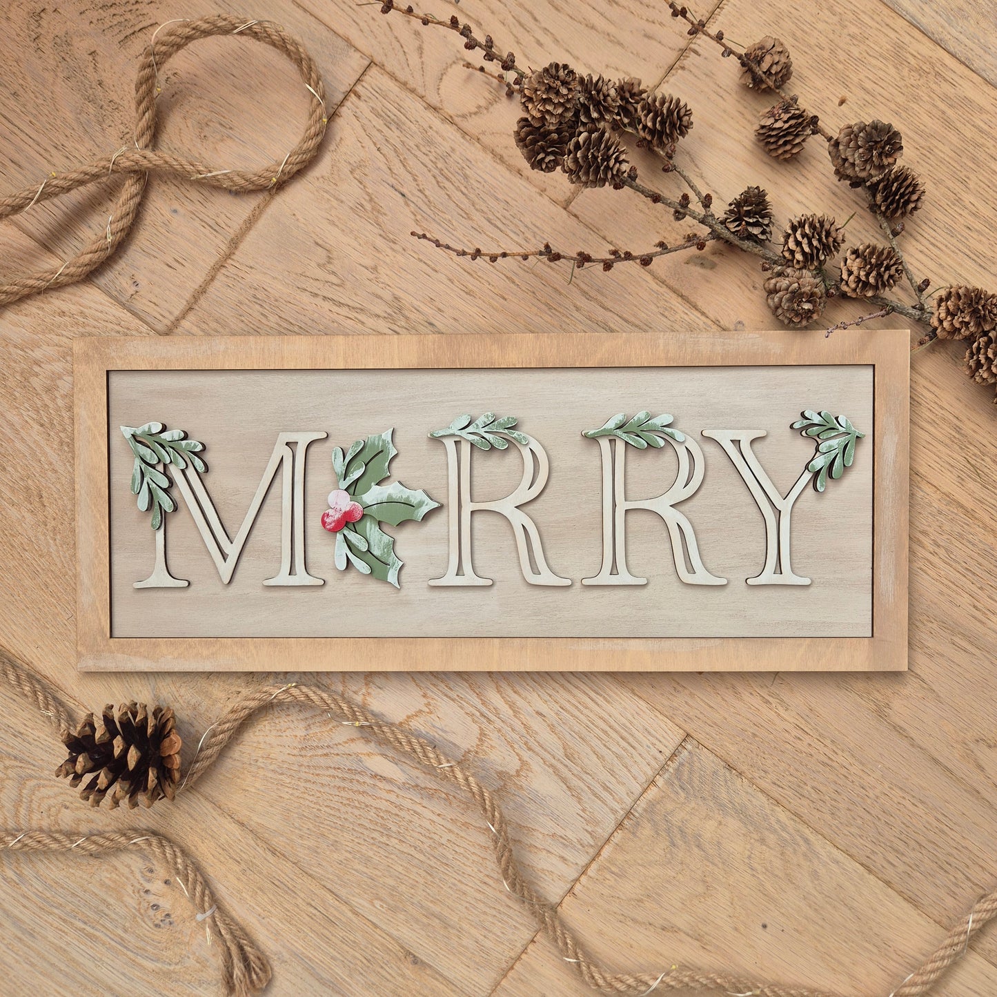 Merry Christmas Wooden Sign - December 6th 2025 1-4pm