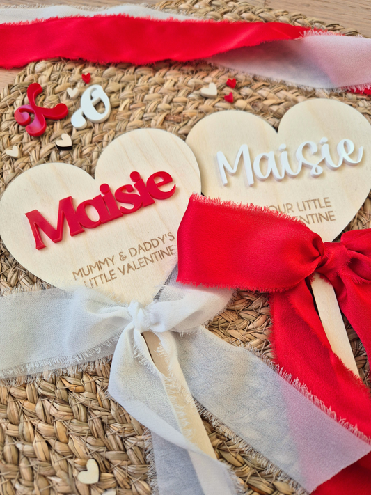 Valentine's Heart Shaped Wand - Personalised Photo Prop