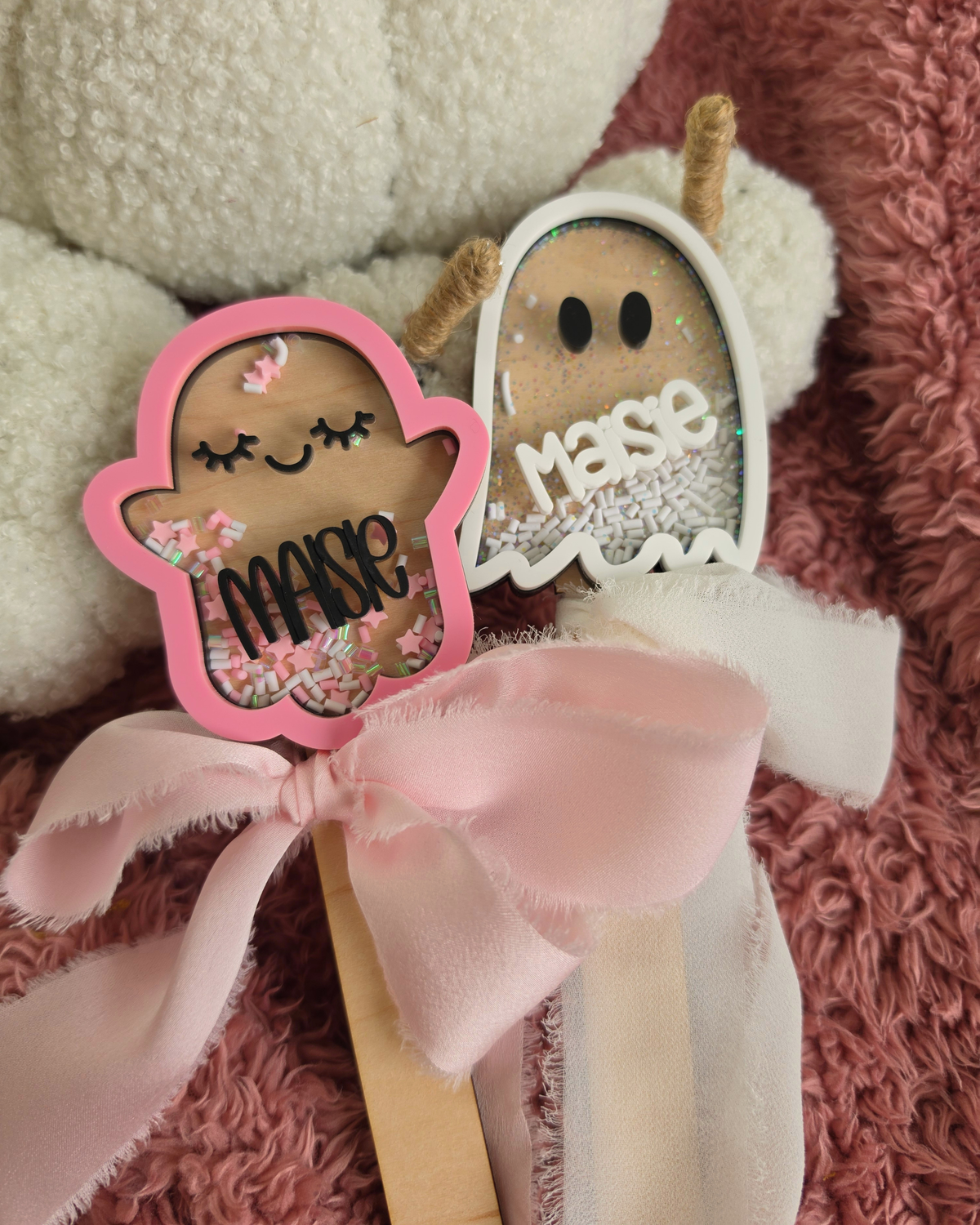 Ghost Shaker Wands - Boo Basket Filler