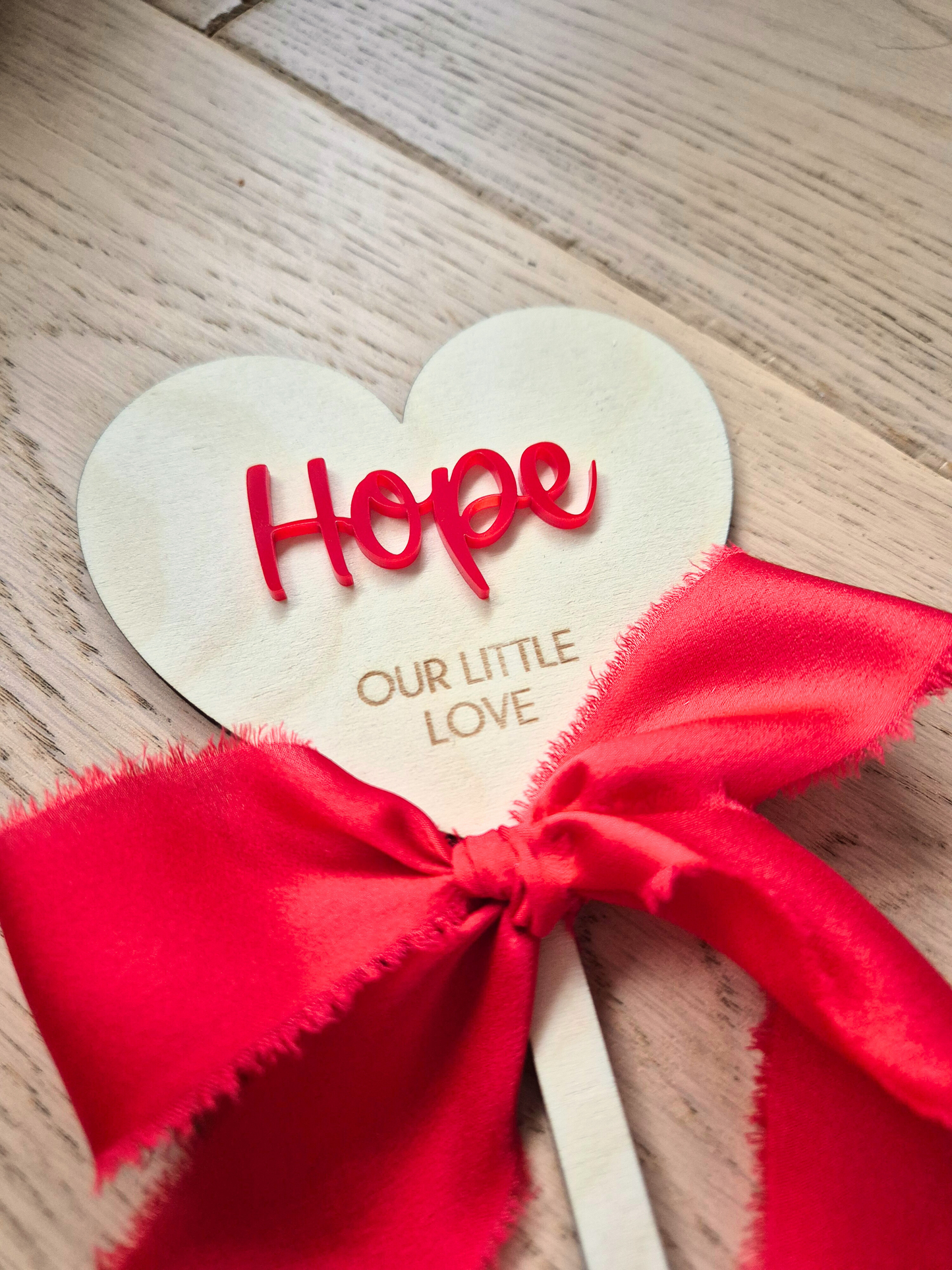 Valentine's Heart Shaped Wand - Personalised Photo Prop