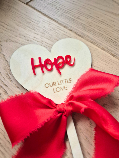 Valentine's Heart Shaped Wand - Personalised Photo Prop
