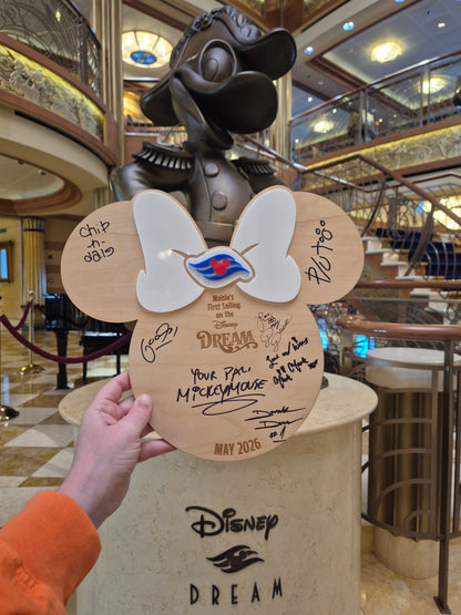 Personalised Disney Cruise Autograph Board