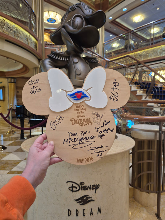 Personalised Disney Cruise Autograph Board