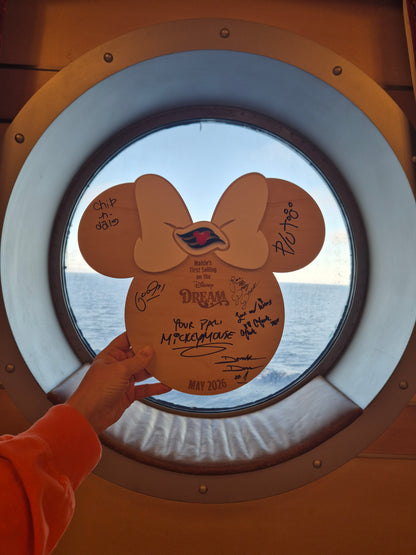 Personalised Disney Cruise Autograph Board