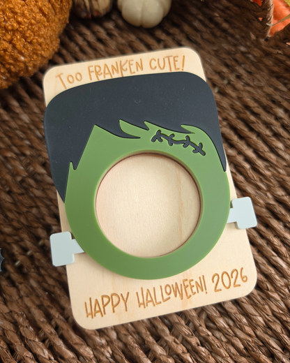Too Franken Cute Photo Frame - Personalised Seasonal Fridge Magnet Gift