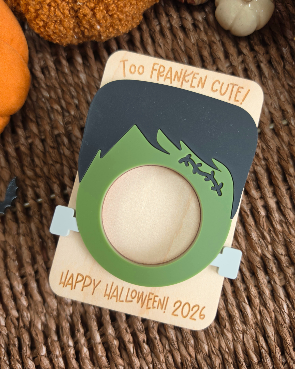 Too Franken Cute Photo Frame - Personalised Seasonal Fridge Magnet Gift