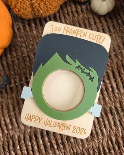 Too Franken Cute Photo Frame - Personalised Seasonal Fridge Magnet Gift