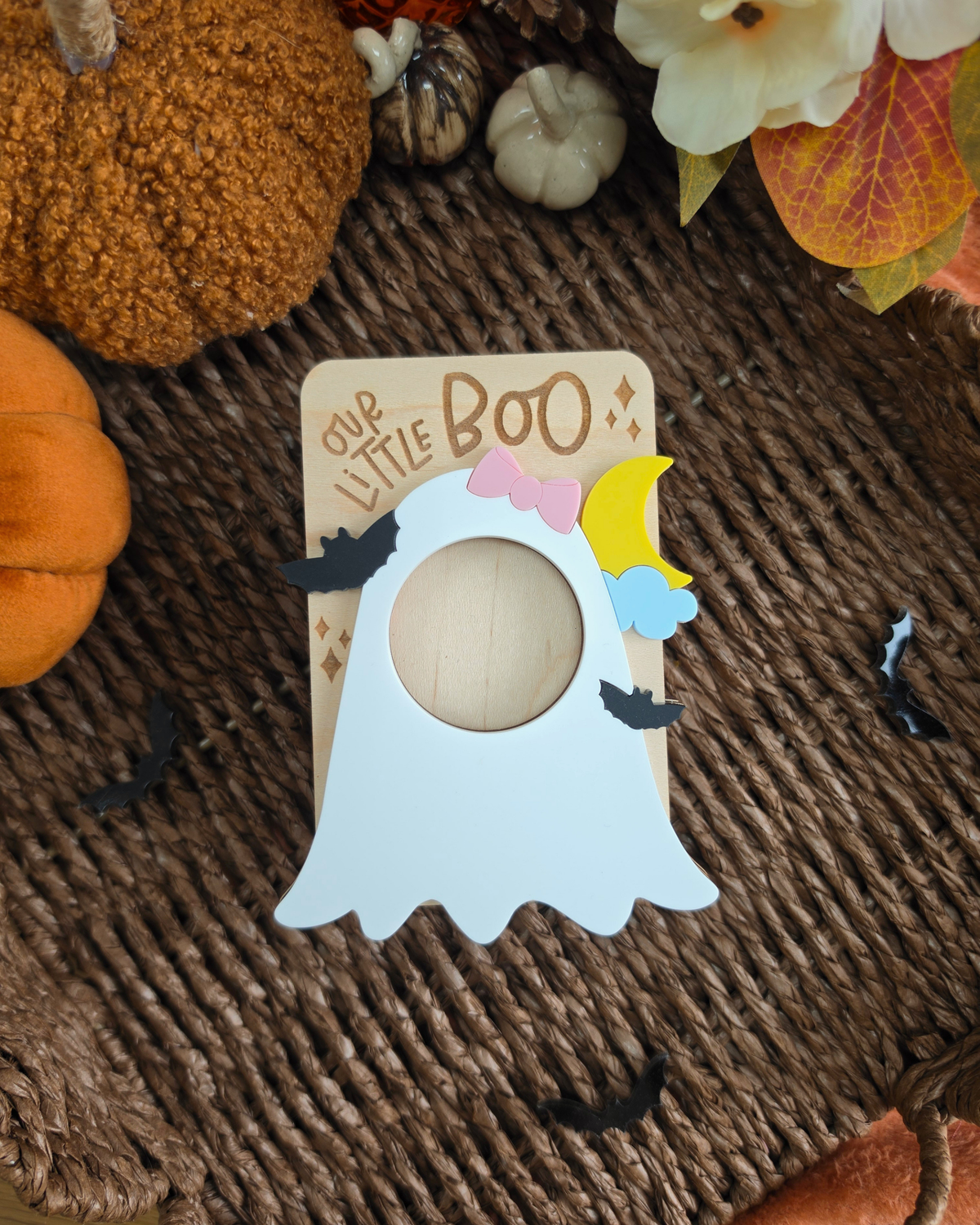 Our Little Boo Photo Frame - Seasonal Gift Fridge Magnet