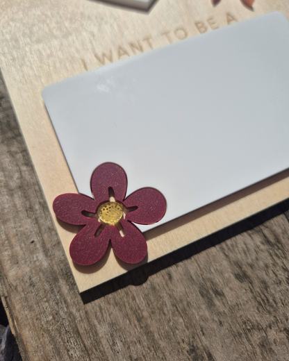 Personalised Coquette Bow and Cherries First and Last Day of School Board - Reusable Wooden and Acrylic Sign