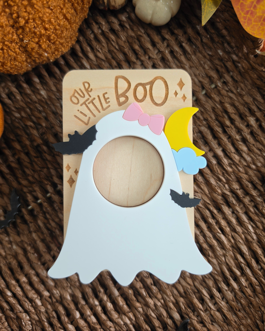 Our Little Boo Photo Frame - Seasonal Gift Fridge Magnet