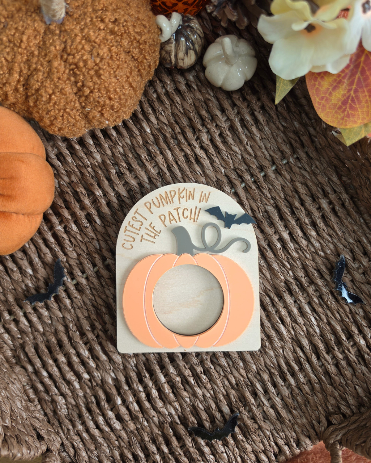Pumpkin Patch Photo Frame - Seasonal Fridge Magnet Gift