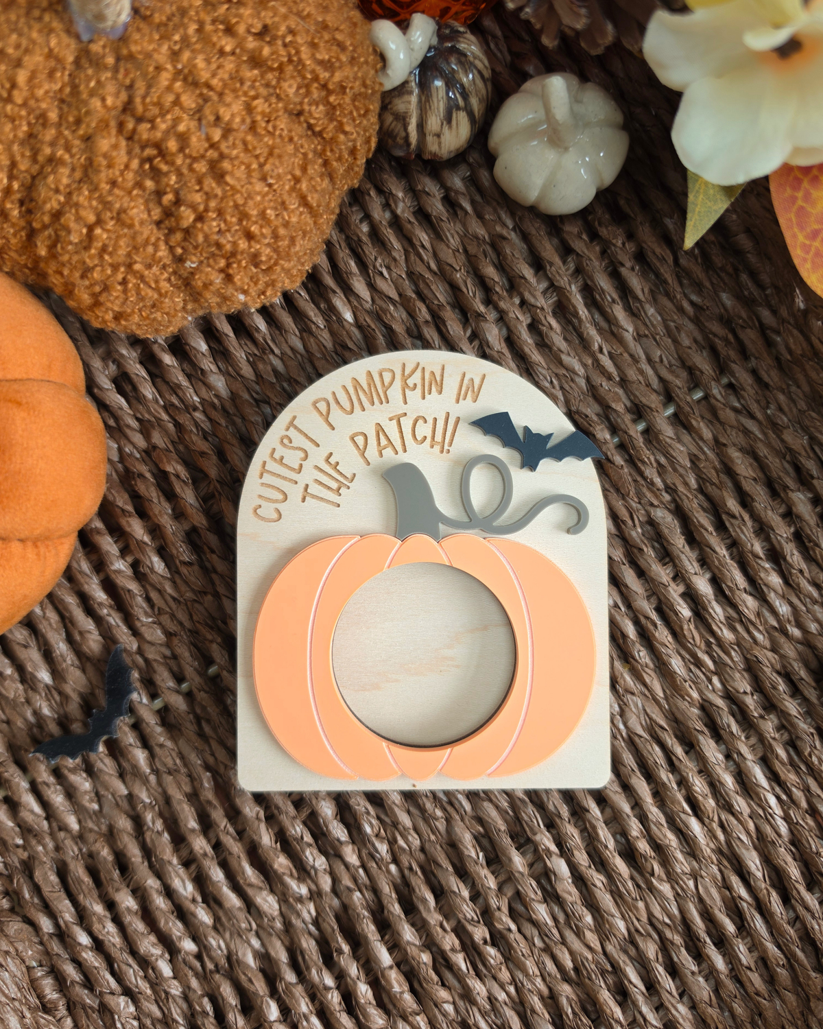 Pumpkin Patch Photo Frame - Seasonal Fridge Magnet Gift