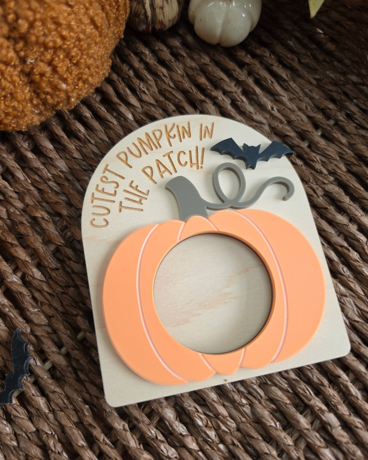 Pumpkin Patch Photo Frame - Seasonal Fridge Magnet Gift