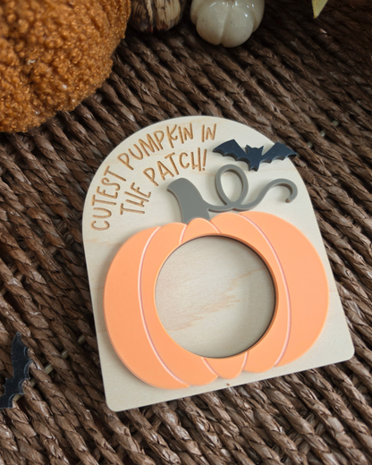 Pumpkin Patch Photo Frame - Seasonal Fridge Magnet Gift
