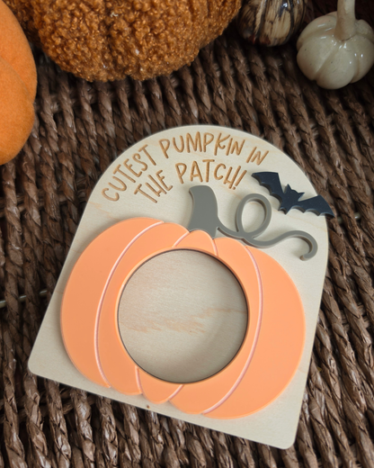 Pumpkin Patch Photo Frame - Seasonal Fridge Magnet Gift