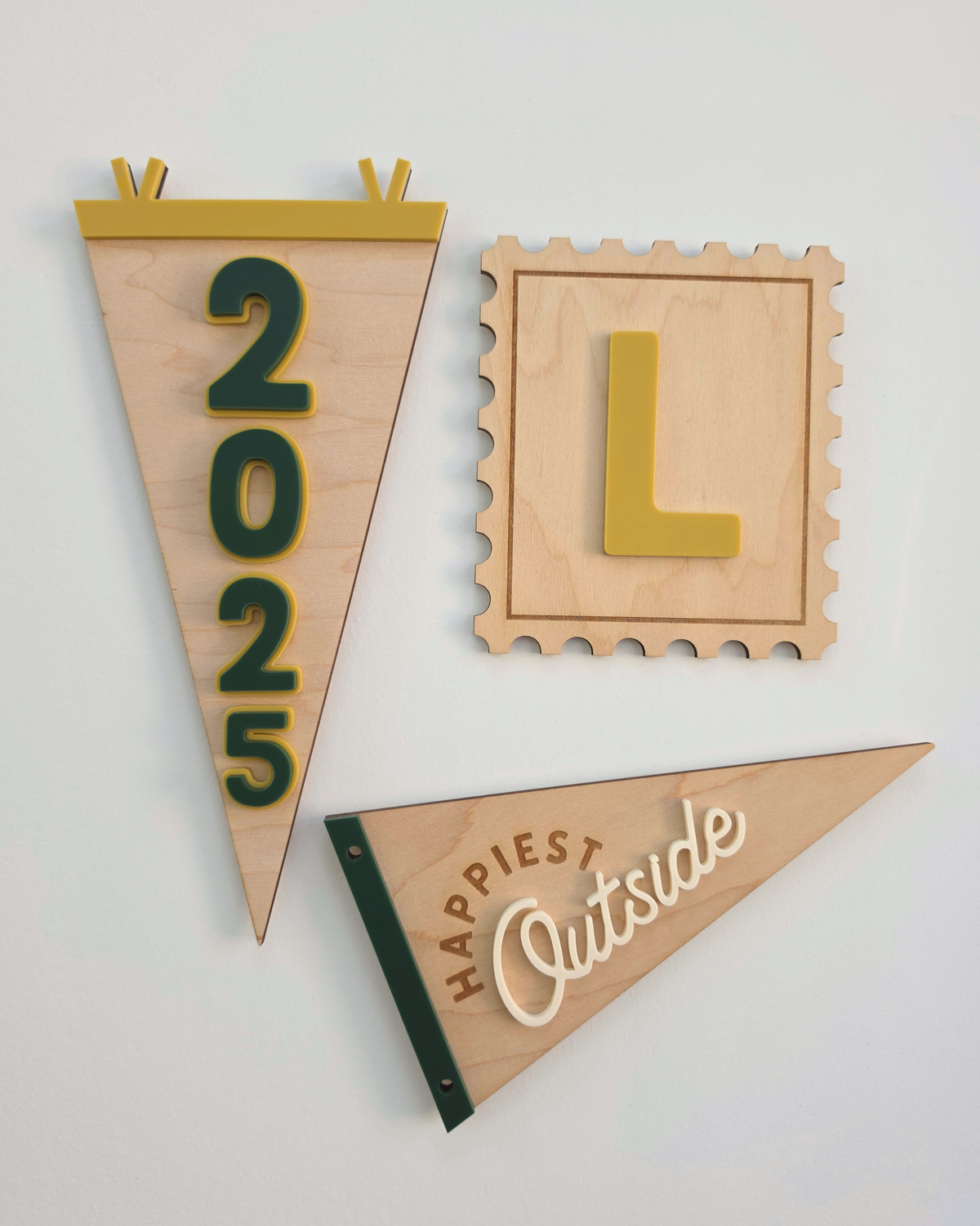 Wilderness Explorer Pennant Flags - Wooden and Acrylic Signs