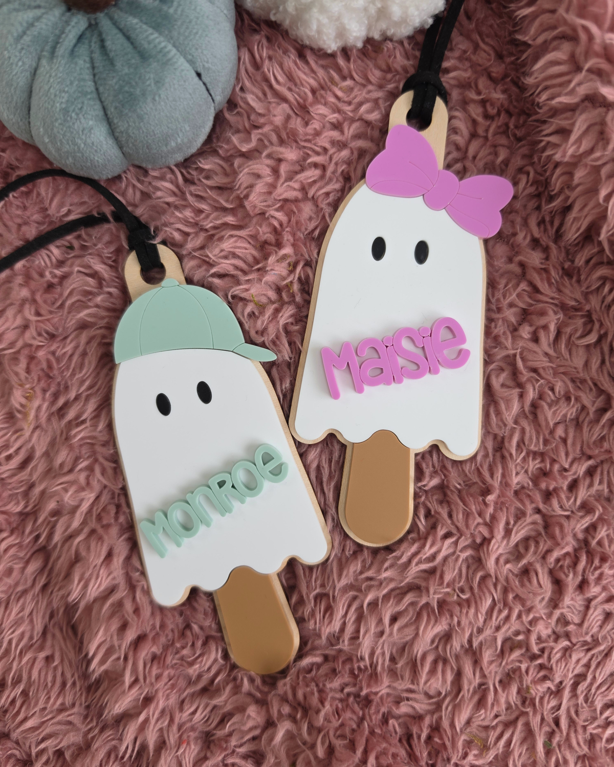 Ice Scream Boo Bag Tag