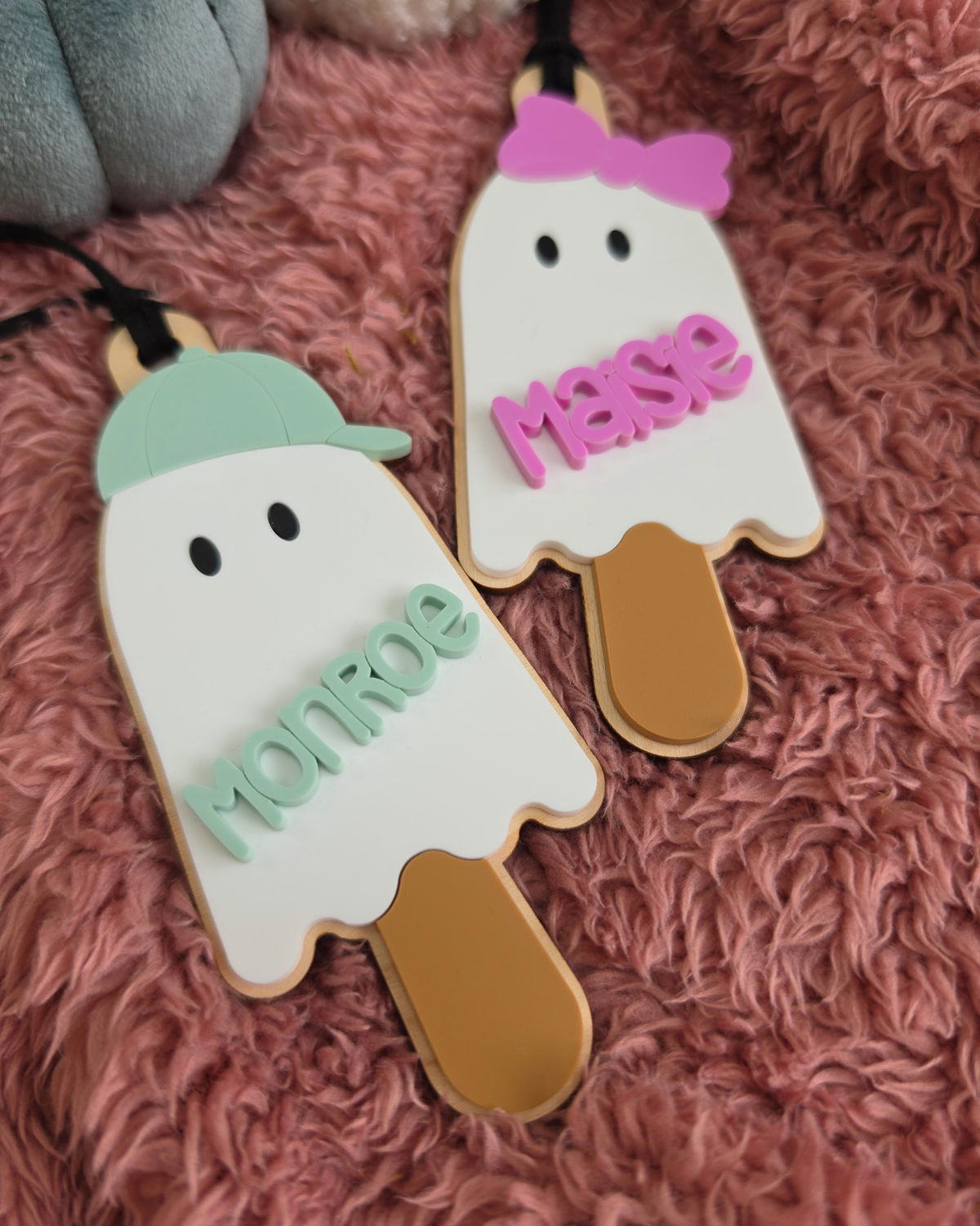 Ice Scream Boo Bag Tag