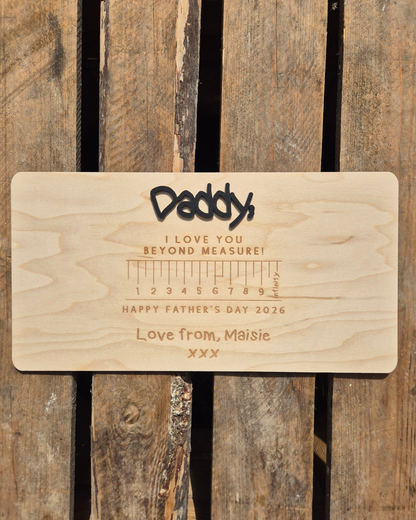 I Love You Beyond Measure Handprint Plaque - Father's Day Gift