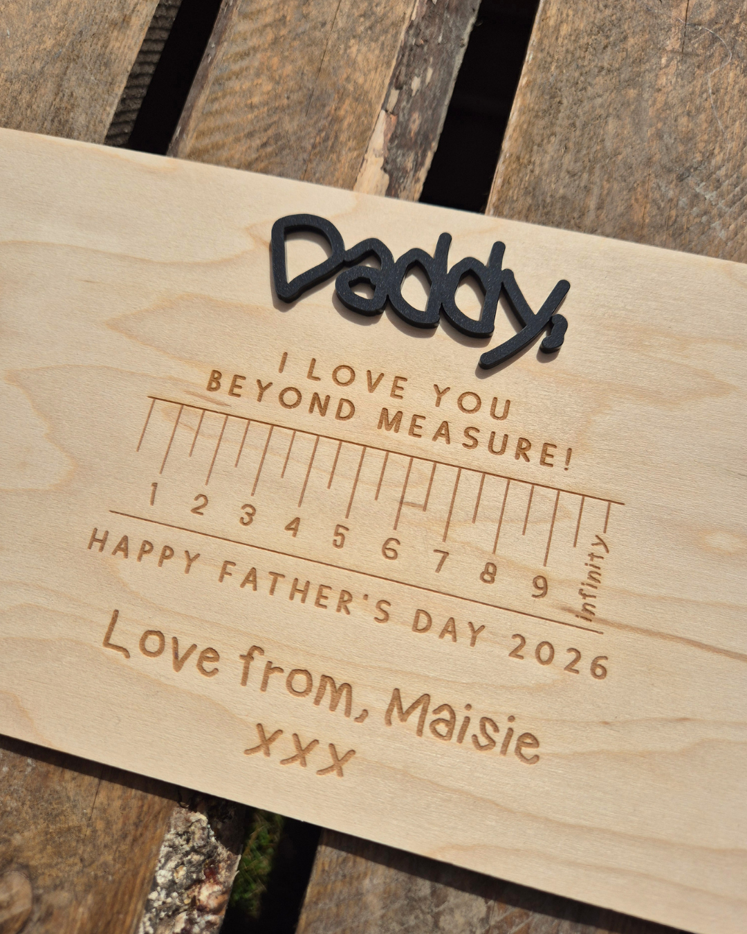 I Love You Beyond Measure Handprint Plaque - Father's Day Gift
