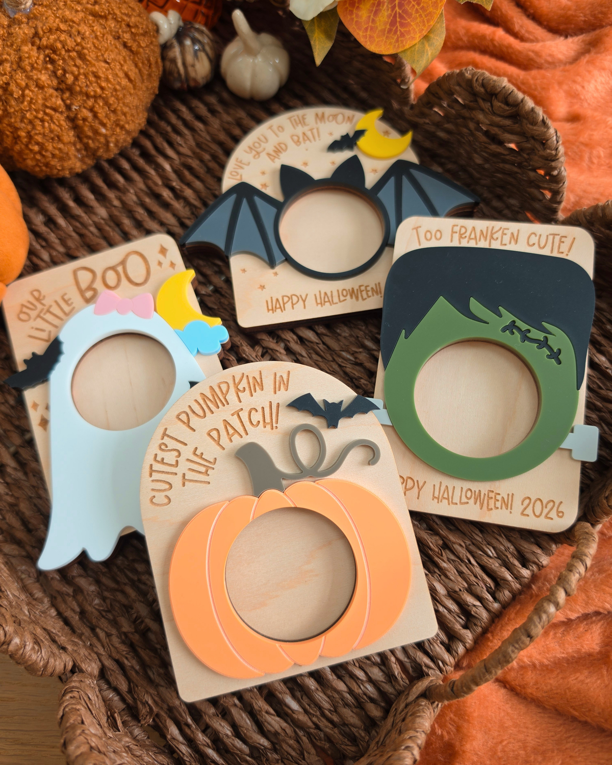 Pumpkin Patch Photo Frame - Seasonal Fridge Magnet Gift