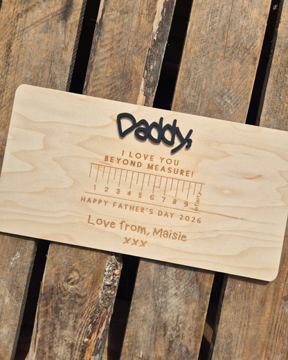 I Love You Beyond Measure Handprint Plaque - Father's Day Gift
