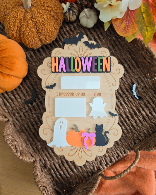 Heirloom Frame Halloween Costume Mini Board - Dry-Erase Memory Board