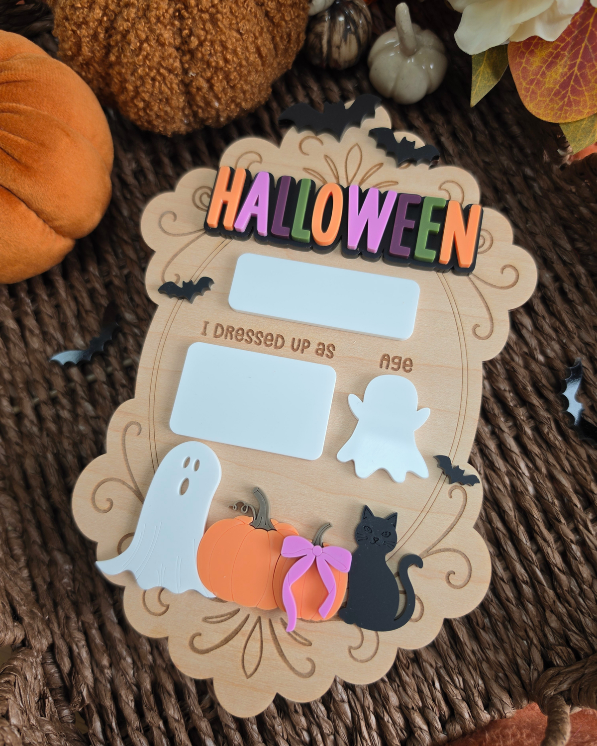 Heirloom Frame Halloween Costume Mini Board - Dry-Erase Memory Board