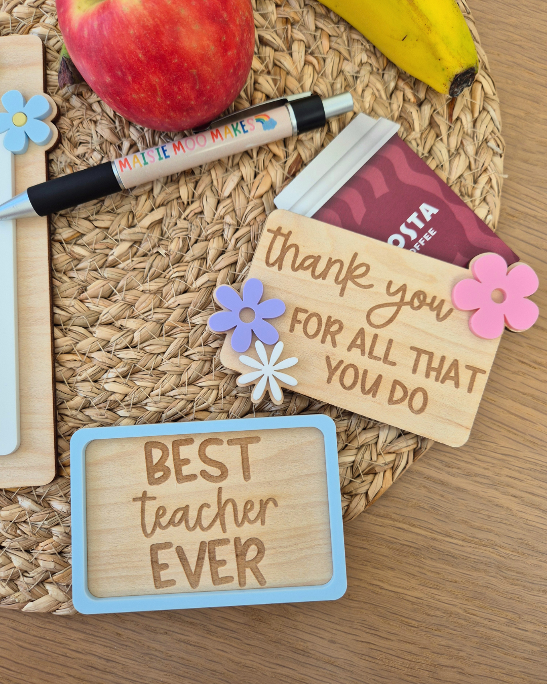 Teacher Gift Card Holders - Colourful End of Term Customised Gift