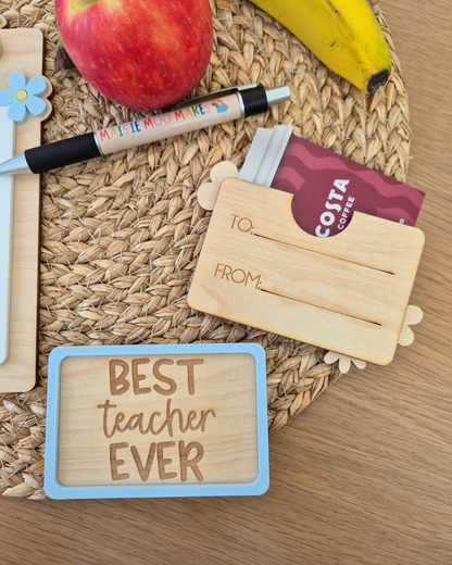 Teacher Gift Card Holders - Colourful End of Term Customised Gift