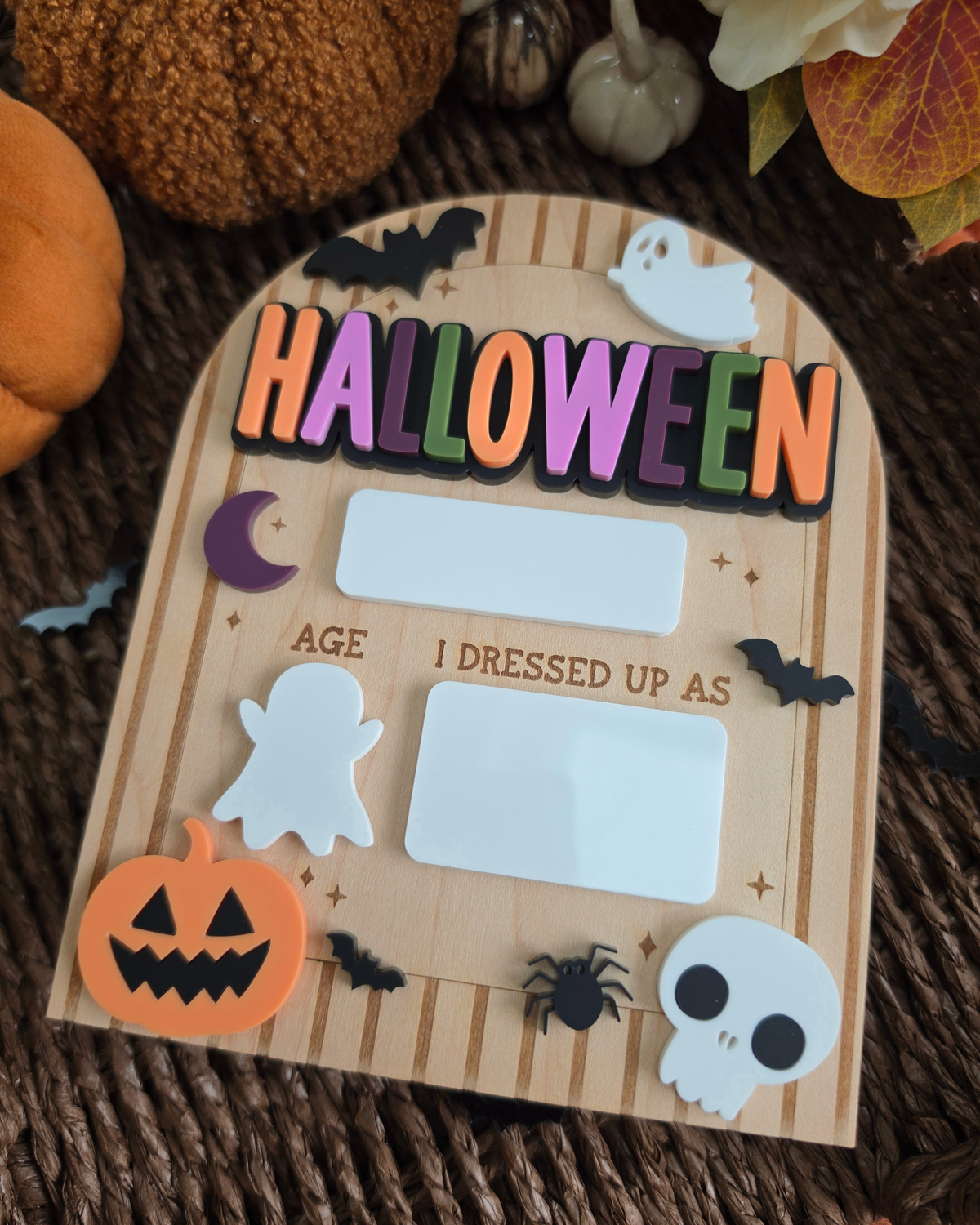 Spooky Wallpaper Halloween Costume Mini Board - Dry-Erase Memory Board