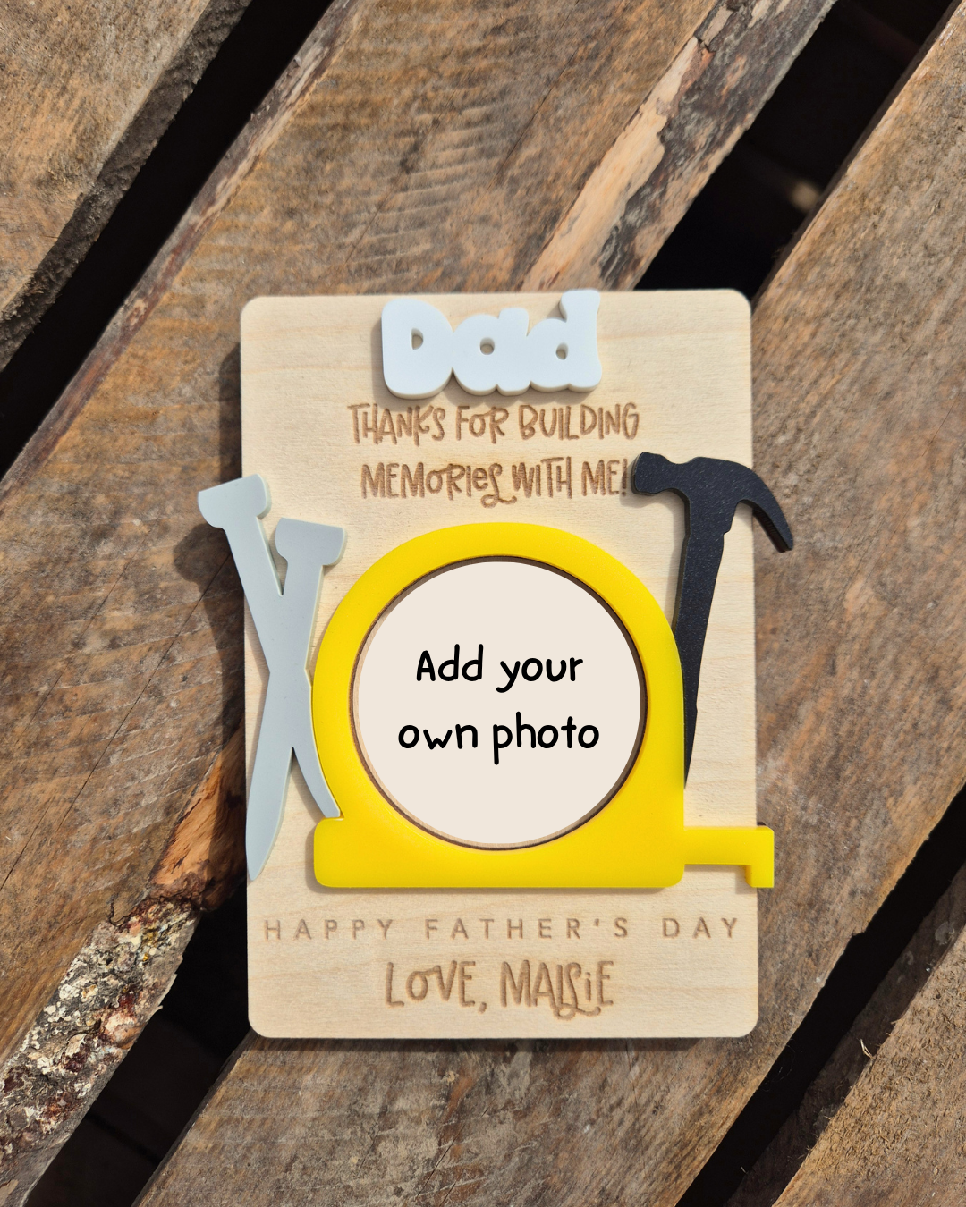 Tools Photo Magnet - Personalised Father's Day Gift