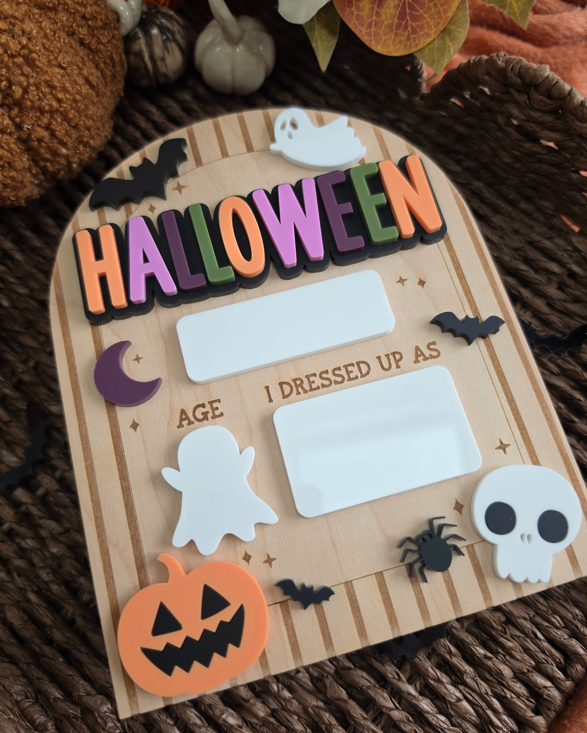 Spooky Wallpaper Halloween Costume Mini Board - Dry-Erase Memory Board