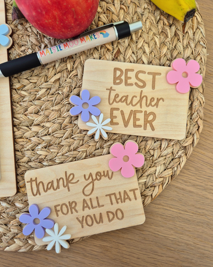 Teacher Gift Card Holders - Colourful End of Term Customised Gift
