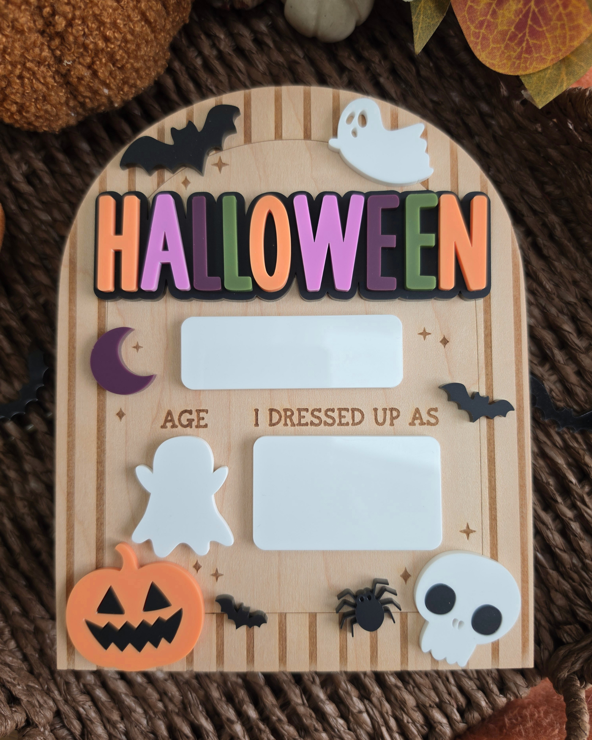 Spooky Wallpaper Halloween Costume Mini Board - Dry-Erase Memory Board