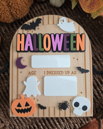 Spooky Wallpaper Halloween Costume Mini Board - Dry-Erase Memory Board