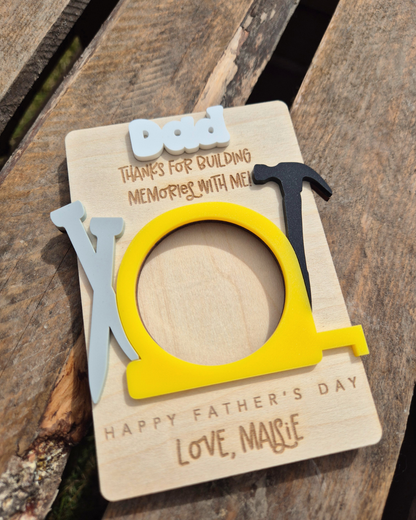 Tools Photo Magnet - Personalised Father's Day Gift